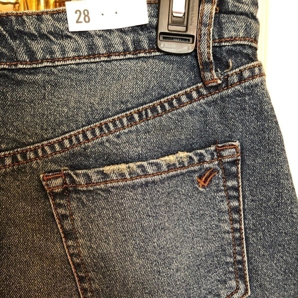 𝅺DENIM Blue Micro MINI Skirt WILLIAM RAST Raw Edge Cotton BUY NOW PRICE - Picture 5 of 7